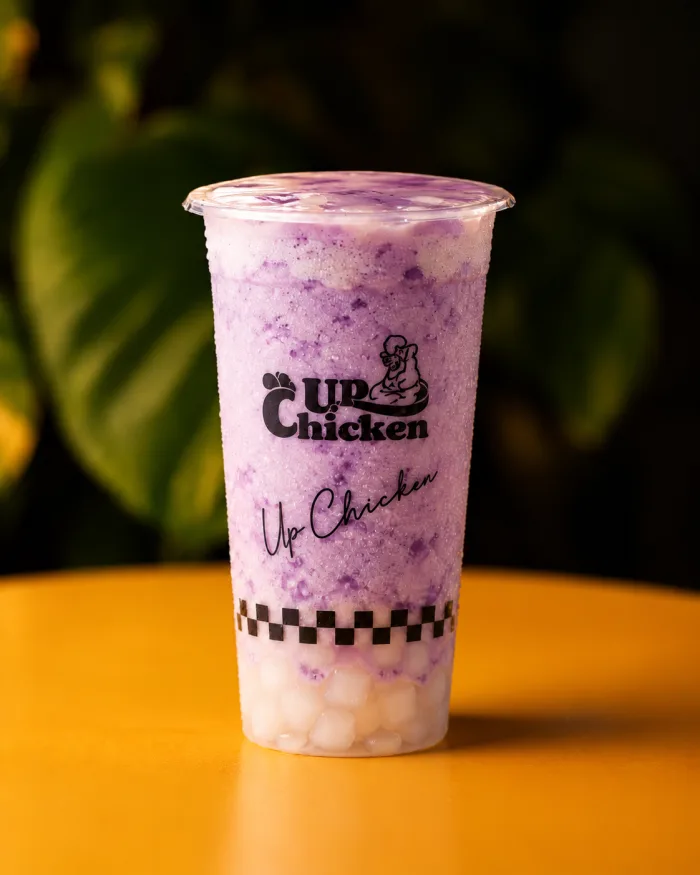 Granizado de taro con perlas de coco