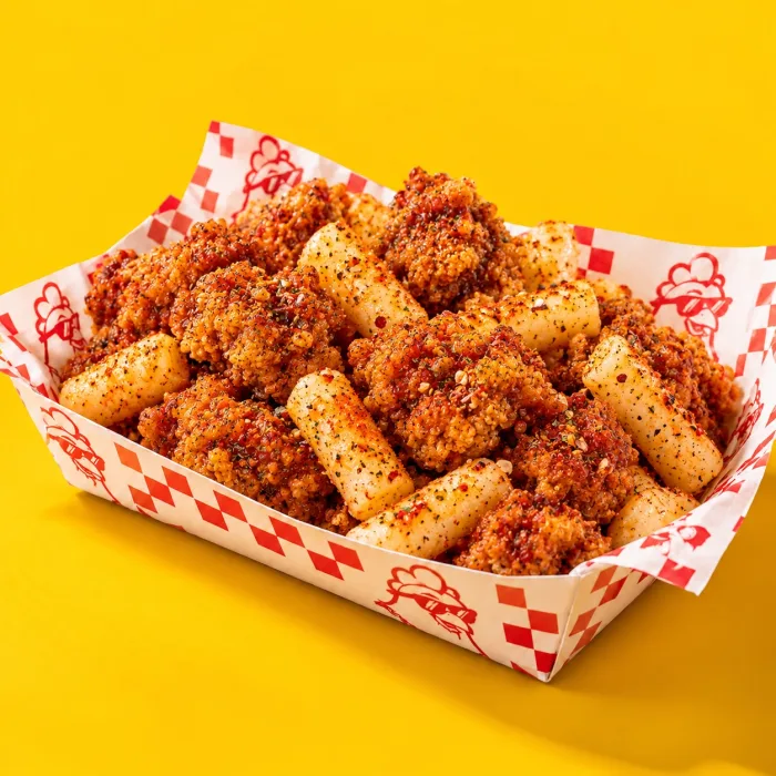 Pollo coreano con salsa Tenmara